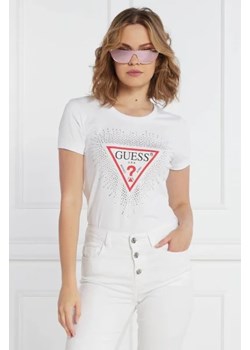 GUESS T-shirt STAR TRIANGLE | Regular Fit ze sklepu Gomez Fashion Store w kategorii Bluzki damskie - zdjęcie 172927281