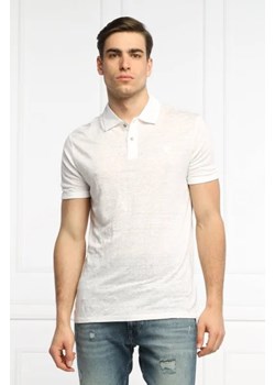GUESS Lniane polo KISMI | Regular Fit ze sklepu Gomez Fashion Store w kategorii T-shirty męskie - zdjęcie 172927303