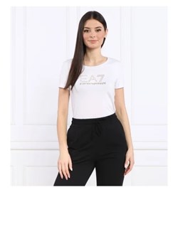 EA7 T-shirt | Regular Fit ze sklepu Gomez Fashion Store w kategorii Bluzki damskie - zdjęcie 172927324