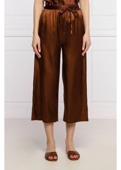 Pinko Satynowe spodnie ANIMA FRAGILE 1 | Palazzo | z dodatkiem jedwabiu ze sklepu Gomez Fashion Store w kategorii Spodnie damskie - zdjęcie 172936723