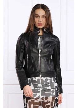 HUGO Skórzana kurtka Lasanna | Regular Fit ze sklepu Gomez Fashion Store w kategorii Kurtki damskie - zdjęcie 172943650