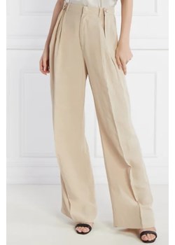 Liu Jo Spodnie | Regular Fit | z dodatkiem lnu ze sklepu Gomez Fashion Store w kategorii Spodnie damskie - zdjęcie 172946964