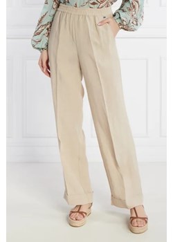 Liu Jo Spodnie | Regular Fit | z dodatkiem lnu ze sklepu Gomez Fashion Store w kategorii Spodnie damskie - zdjęcie 172948602