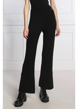 TWINSET Wełniane spodnie dzianinowe | Relaxed fit | z dodatkiem kaszmiru ze sklepu Gomez Fashion Store w kategorii Spodnie damskie - zdjęcie 172951193