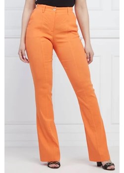 Pinko Lniane spodnie POLICORO | flare fit ze sklepu Gomez Fashion Store w kategorii Spodnie damskie - zdjęcie 172951364