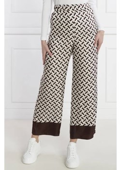 Max Mara Leisure Jedwabne spodnie STONE | Loose fit ze sklepu Gomez Fashion Store w kategorii Spodnie damskie - zdjęcie 172952343