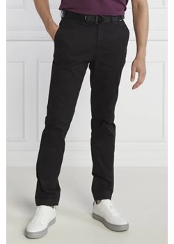 Calvin Klein Spodnie chino + pasek MODERN TWILL | Slim Fit ze sklepu Gomez Fashion Store w kategorii Spodnie męskie - zdjęcie 172953132