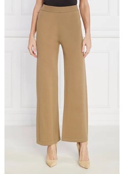 Max Mara Leisure Wełniane spodnie VISONE | Regular Fit ze sklepu Gomez Fashion Store w kategorii Spodnie damskie - zdjęcie 172954484