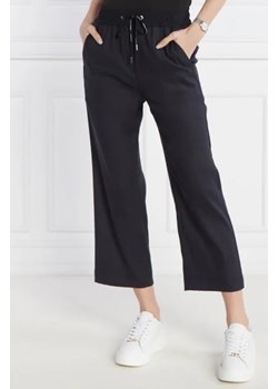 Marc Cain Lniane spodnie pants | Cropped Fit ze sklepu Gomez Fashion Store w kategorii Spodnie damskie - zdjęcie 172960922