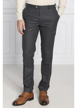 Oscar Jacobson Wełniane spodnie Denz Turn Up | Regular Fit ze sklepu Gomez Fashion Store w kategorii Spodnie męskie - zdjęcie 172963042