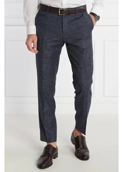BOSS BLACK Wełniane spodnie H-Genius-241 | Regular Fit | z dodatkiem lnu ze sklepu Gomez Fashion Store w kategorii Spodnie męskie - zdjęcie 172966380