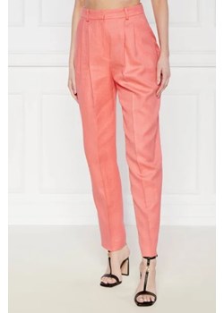 BOSS BLACK Lniane spodnie Tefike | Straight fit ze sklepu Gomez Fashion Store w kategorii Spodnie damskie - zdjęcie 172968591