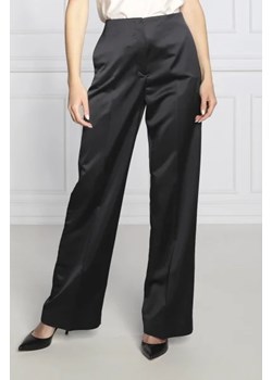 Calvin Klein Satynowe spodnie | Regular Fit ze sklepu Gomez Fashion Store w kategorii Spodnie damskie - zdjęcie 172969723