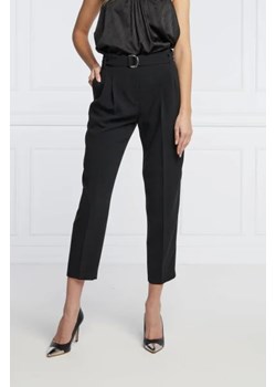 BOSS BLACK Spodnie z paskiem Tapia | Regular Fit ze sklepu Gomez Fashion Store w kategorii Spodnie damskie - zdjęcie 172970890