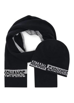 Armani Exchange Szal + czapka | z dodatkiem wełny ze sklepu Gomez Fashion Store w kategorii Szaliki męskie - zdjęcie 172975081