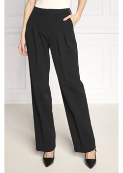 Calvin Klein Spodnie TWILL PLEATED | Straight fit | z dodatkiem wełny ze sklepu Gomez Fashion Store w kategorii Spodnie damskie - zdjęcie 172975510