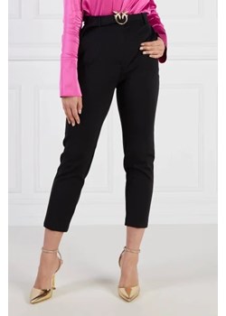 Pinko Spodnie z paskiem POTENZA | Cropped Fit ze sklepu Gomez Fashion Store w kategorii Spodnie damskie - zdjęcie 172975520