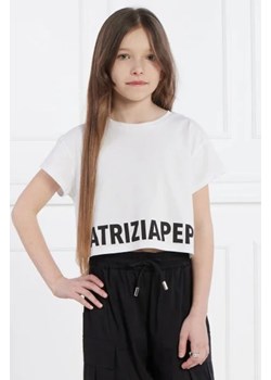 Patrizia Pepe T-shirt MAGLIA | Cropped Fit ze sklepu Gomez Fashion Store w kategorii Bluzki dziewczęce - zdjęcie 172993334