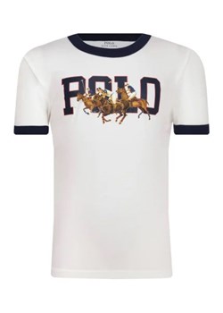 POLO RALPH LAUREN T-shirt RINGR MOD #1 KNIT | Regular Fit ze sklepu Gomez Fashion Store w kategorii T-shirty chłopięce - zdjęcie 172993720