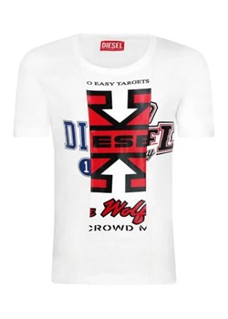 Diesel T-shirt | Regular Fit ze sklepu Gomez Fashion Store w kategorii T-shirty chłopięce - zdjęcie 172995050