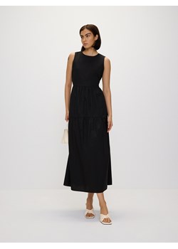 Reserved - Bawełniana sukienka maxi - czarny ze sklepu Reserved w kategorii Sukienki - zdjęcie 172997374