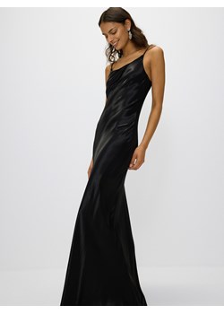 Reserved - Satynowa sukienka maxi z wiskozy - czarny ze sklepu Reserved w kategorii Sukienki - zdjęcie 172997404