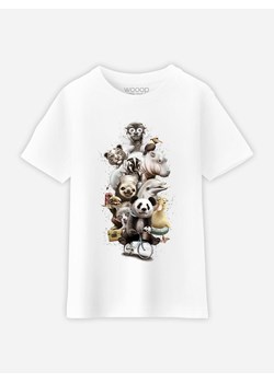 WOOOP Koszulka &quot;Zoo Escape&quot; w kolorze białym ze sklepu Limango Polska w kategorii Bluzki dziewczęce - zdjęcie 172998763
