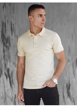 Koszulka męska polo żółta Dstreet PX0606 ze sklepu DSTREET.PL w kategorii T-shirty męskie - zdjęcie 173000330