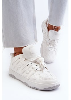Damskie Sneakersy Eko Skórzane Białe Berilla JS02 ze sklepu ZAZOO w kategorii Buty sportowe damskie - zdjęcie 173003991