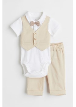 H & M - Elegancki komplet 2-częściowy - Beżowy ze sklepu H&M w kategorii Odzież dla niemowląt - zdjęcie 173004800