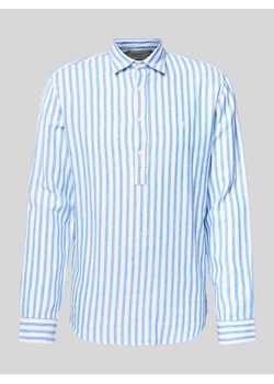 Koszula lniana o kroju regular fit z kołnierzykiem typu kent model ‘MAZE’ ze sklepu Peek&Cloppenburg  w kategorii Koszule męskie - zdjęcie 173004840