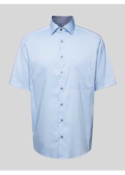 Koszula biznesowa o kroju comfort fit z rękawem o dł. 1/2 ze sklepu Peek&Cloppenburg  w kategorii Koszule męskie - zdjęcie 173005263