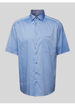 Koszula biznesowa o kroju comfort fit z rękawem o dł. 1/2 ze sklepu Peek&Cloppenburg  w kategorii Koszule męskie - zdjęcie 173005342