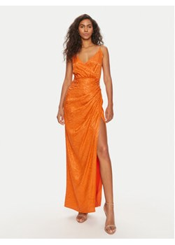 Fracomina Sukienka letnia FQ24SD3009W705F8 Pomarańczowy Slim Fit ze sklepu MODIVO w kategorii Sukienki - zdjęcie 173010822