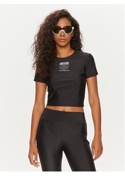 Versace Jeans Couture T-Shirt 76HAH602 Czarny Slim Fit ze sklepu MODIVO w kategorii Bluzki damskie - zdjęcie 173011052