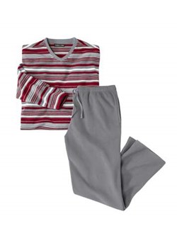 Piżama z mikropolaru w paski ze sklepu Atlas For Men w kategorii Piżamy męskie - zdjęcie 173012251