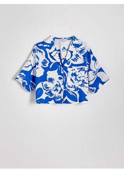 Reserved - Koszula z wikozą - niebieski ze sklepu Reserved w kategorii Koszule damskie - zdjęcie 173012753