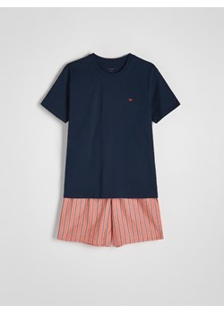 Reserved - Piżama dwuczęściowa - granatowy ze sklepu Reserved w kategorii Piżamy męskie - zdjęcie 173012834
