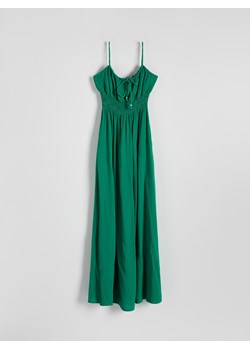 Reserved - Sukienka z wiskozy - zielony ze sklepu Reserved w kategorii Sukienki - zdjęcie 173012971