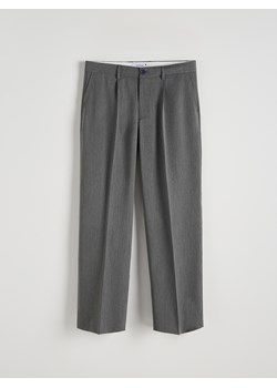 Reserved - Spodnie wide leg z kantem - szary ze sklepu Reserved w kategorii Spodnie męskie - zdjęcie 173013022