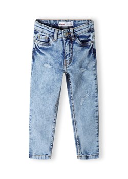 Stylowe spodnie jeansowe z przetarciami dla chłopca ze sklepu 5.10.15 w kategorii Spodnie chłopięce - zdjęcie 173013270