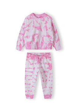 Dresowy komplet dla małej dziewczynki tie dye - różowy ze sklepu 5.10.15 w kategorii Dresy dziewczęce - zdjęcie 173013282