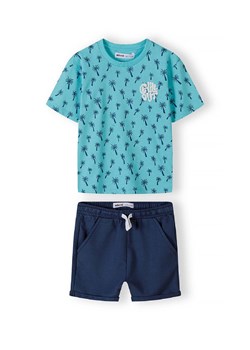 Komplet ubrań dla chłopca- t-shirt w palmy i spodenki ze sklepu 5.10.15 w kategorii Komplety chłopięce - zdjęcie 173013301