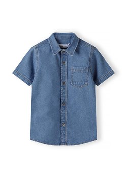 Koszula jeansowa z krótkim rękawem dla chłopca ze sklepu 5.10.15 w kategorii Koszule chłopięce - zdjęcie 173013303