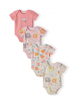 4-pack body z krótkim rękawem dla dziewczynki- zwierzątka ze sklepu 5.10.15 w kategorii Body niemowlęce - zdjęcie 173013350