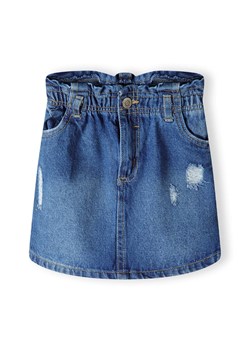 Spódniczka jeansowa z przeszyciami dla małej dziewczynki ze sklepu 5.10.15 w kategorii Spódnice - zdjęcie 173013361