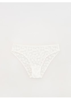 Reserved - Koronkowe majtki bikini - złamana biel ze sklepu Reserved w kategorii Majtki damskie - zdjęcie 173014470