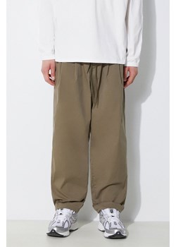 NEIGHBORHOOD spodnie Baggysilhouette Easy Pants męskie kolor zielony 241AQNH.PTM03 ze sklepu PRM w kategorii Spodnie męskie - zdjęcie 173015543