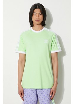 adidas Originals t-shirt bawełniany męski kolor zielony z aplikacją IM9391 ze sklepu PRM w kategorii T-shirty męskie - zdjęcie 173015573