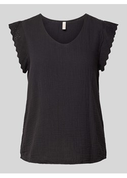 Bluzka w jednolitym kolorze model ‘THYRA’ ze sklepu Peek&Cloppenburg  w kategorii Bluzki damskie - zdjęcie 173015623